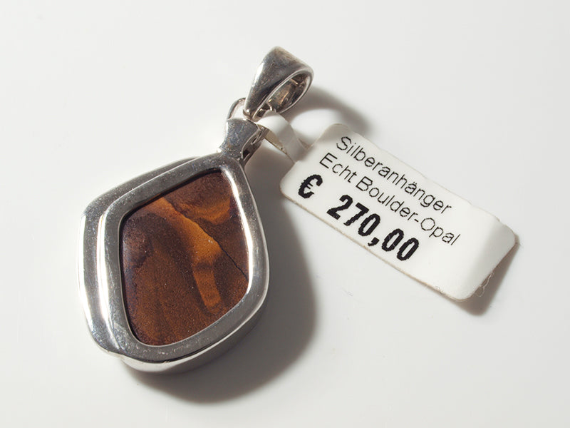 Opalschmuck - Silberschmuck, Anhänger mit Boulder-Opal