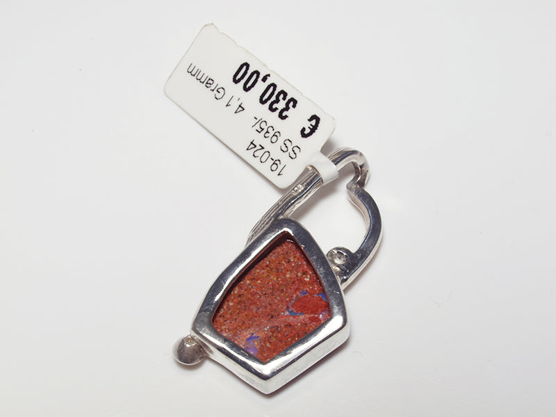 Opalschmuck - Silberschmuck, Anhänger mit Fossil-Opal