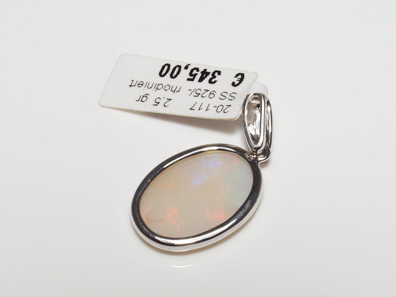 Opalschmuck - Silberschmuck, Anhänger mit Kristallopal