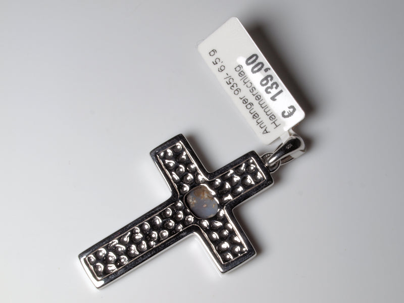 Opal Australien Anhänger Kreuz Silber