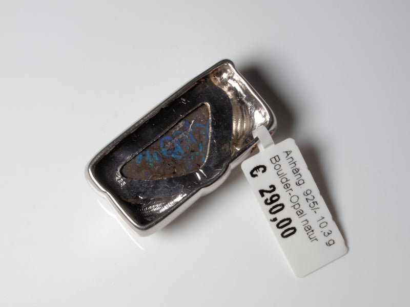 Opalschmuck - Anhänger aus Silber mit Boulder-Opal