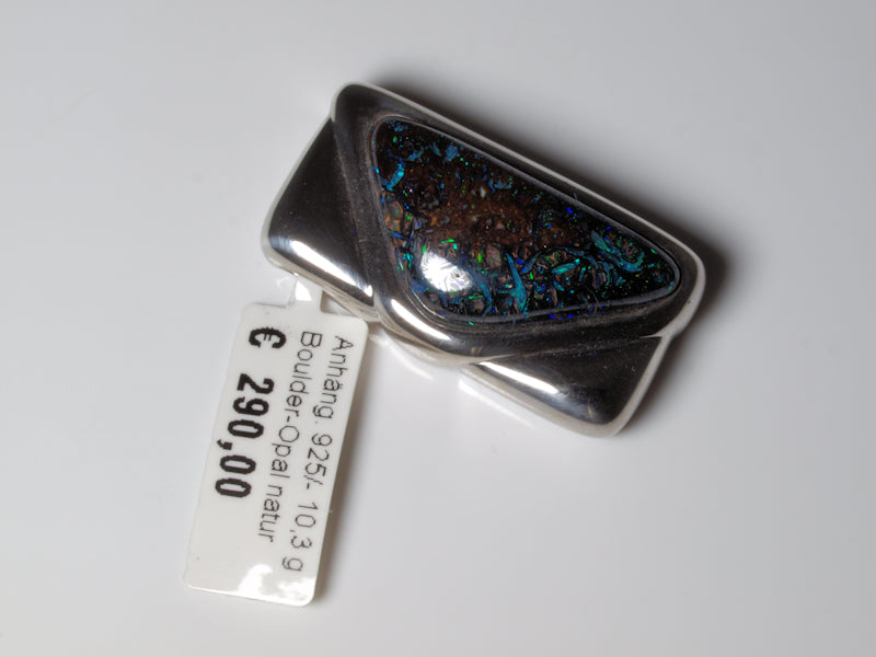 Opalschmuck - Anhänger aus Silber mit Boulder-Opal