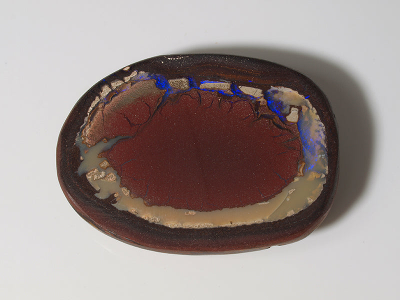 Boulder Opal Australien, Gebohrt für Opal Anhänger