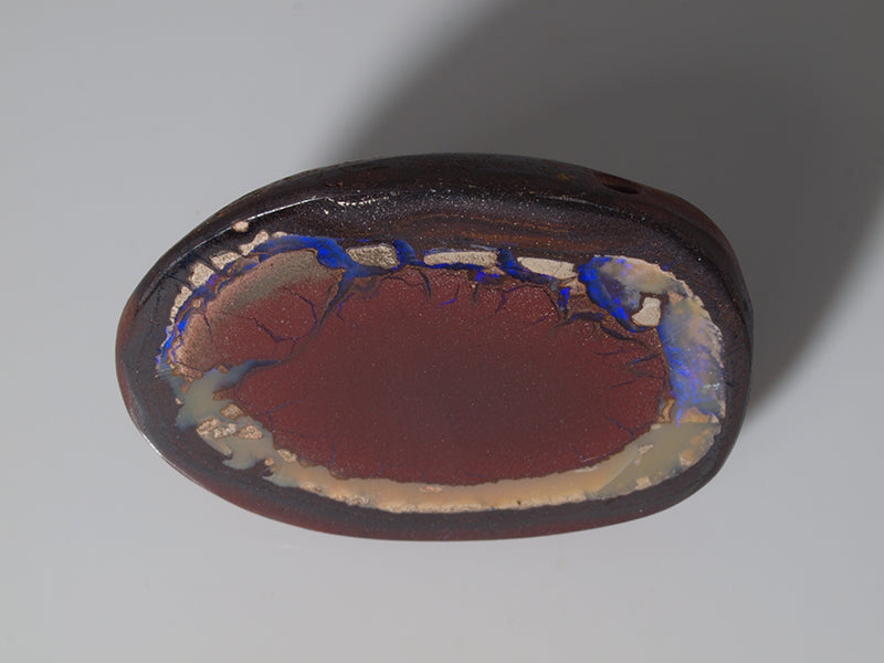 Boulder Opal Australien, Gebohrt für Opal Anhänger