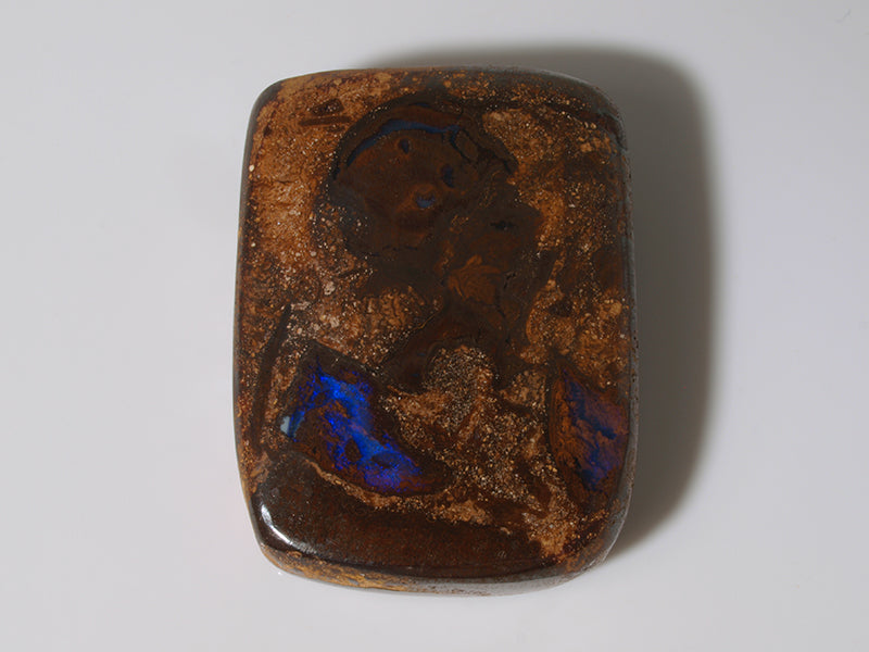 Boulder Opal Australien, Gebohrt für Opal Anhänger