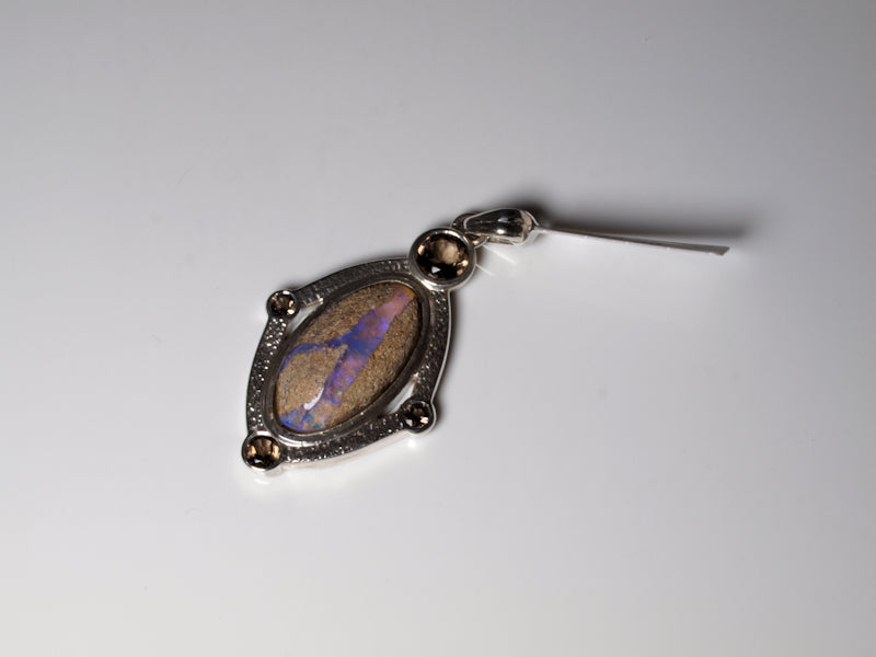 Opal Australien Anhänger Silber