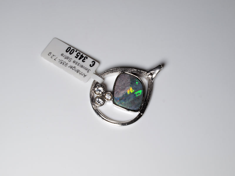 Opal Australien Anhänger Silber