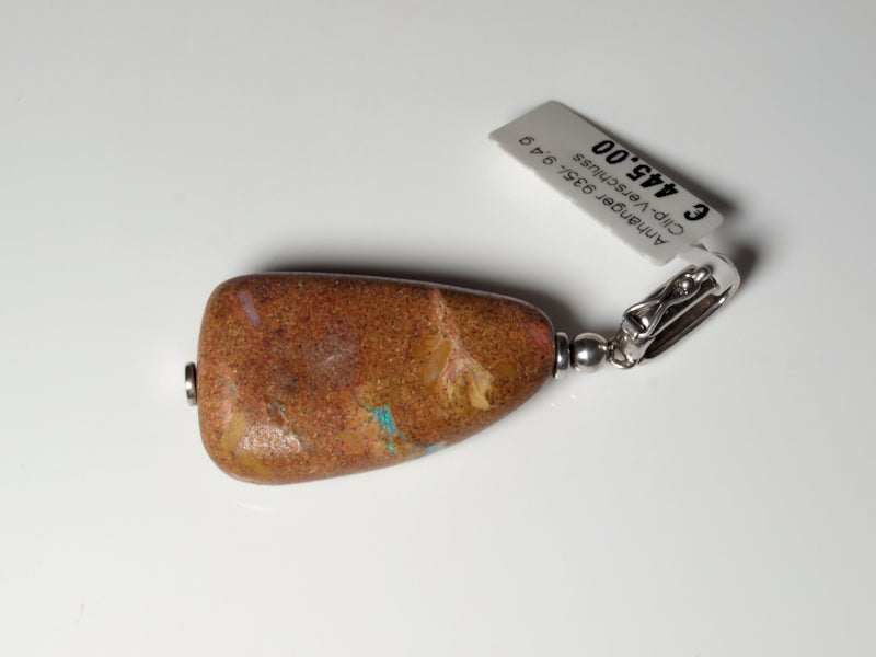Opalschmuck, Anhänger Silber Boulder Opal Australien