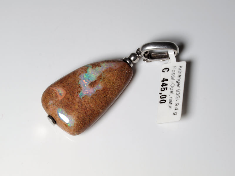 Opalschmuck, Anhänger Silber Boulder Opal Australien