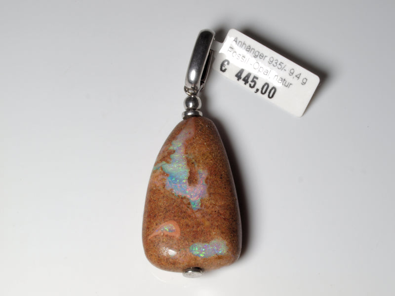 Opalschmuck, Anhänger Silber Boulder Opal Australien