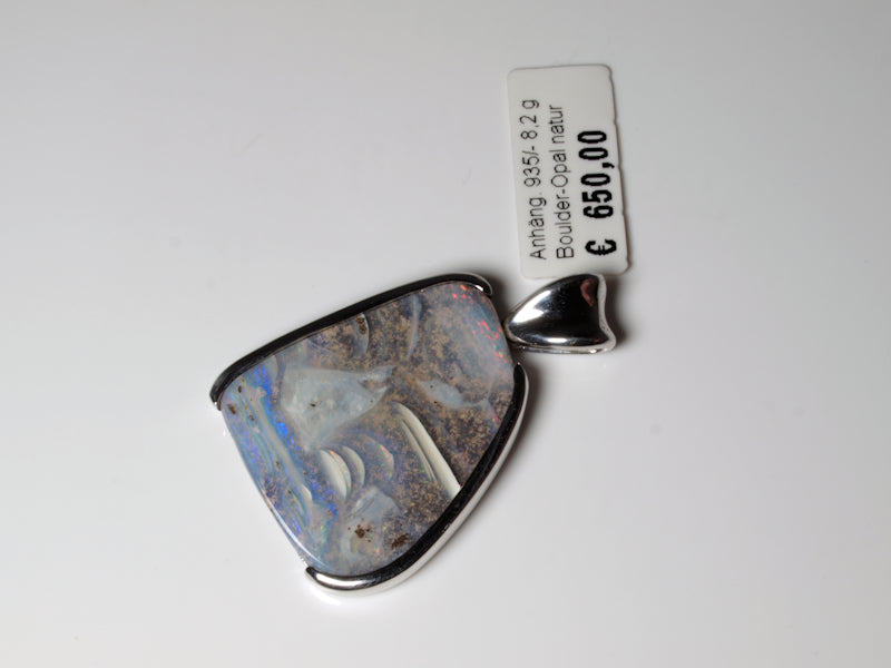 Opalschmuck, Anhänger Silber Boulder Opal Australien