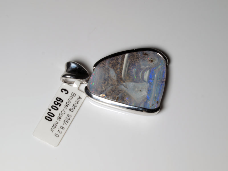 Opalschmuck, Anhänger Silber Boulder Opal Australien