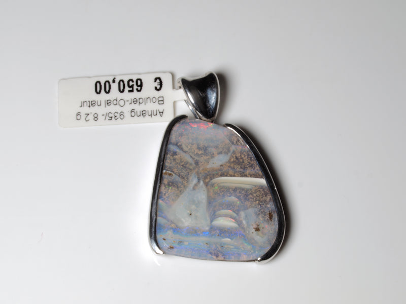 Opalschmuck, Anhänger Silber Boulder Opal Australien