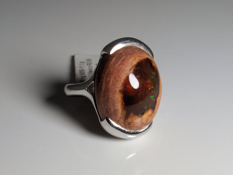 Opal Silberschmuck, Ring aus Silber mit Opal aus Australien