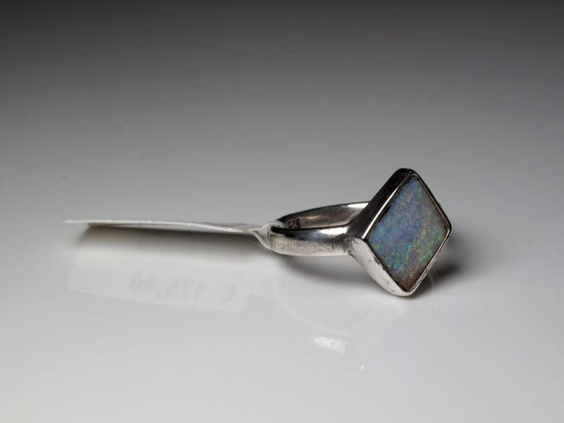 Opal Silberschmuck, Ring aus Silber mit Opal aus Australien