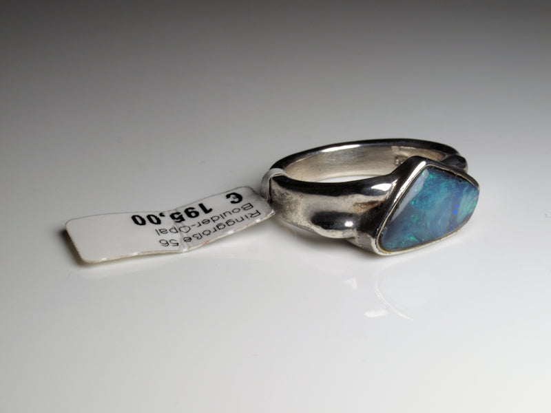 Opal Silberschmuck, Ring aus Silber mit Opal aus Australien
