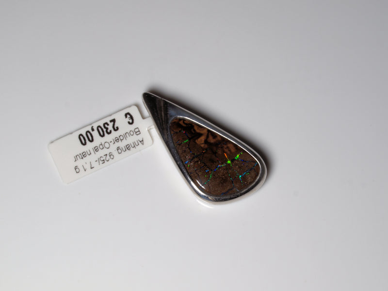 Opalschmuck Anhaenger Silber Opal Australien
