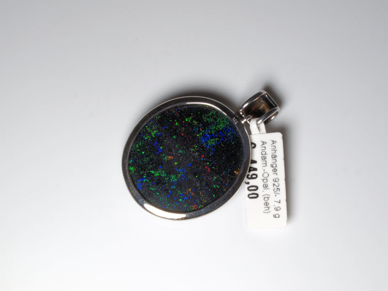 Opalschmuck Anhaenger Silber Opal Australien