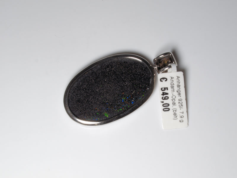 Opalschmuck Anhaenger Silber Opal Australien