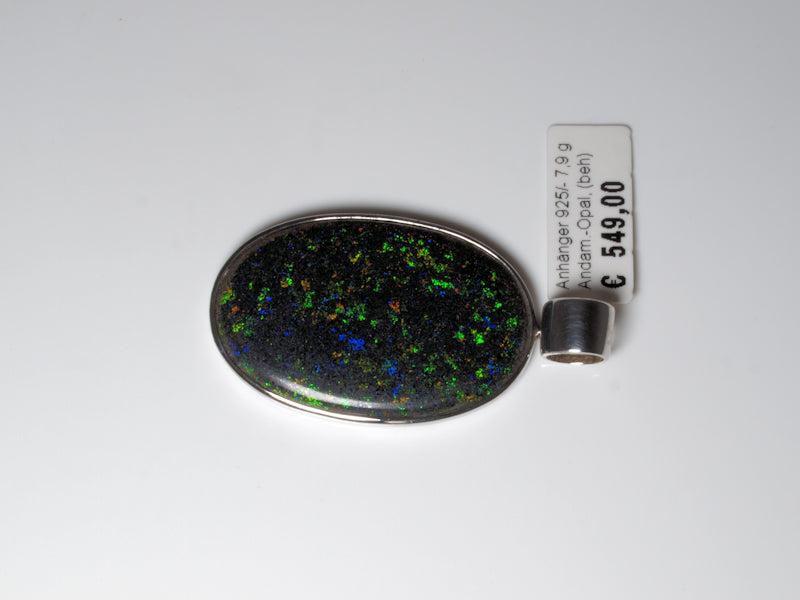 Opalschmuck Anhaenger Silber Opal Australien