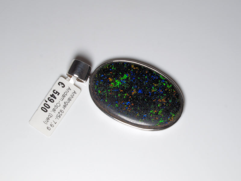 Opalschmuck Anhaenger Silber Opal Australien