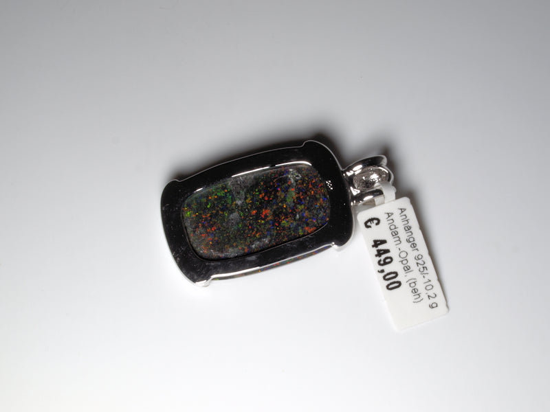 Opalschmuck Anhaenger Silber Opal Australien