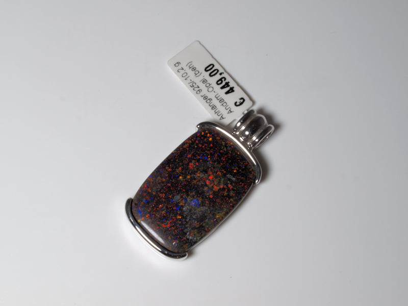 Opalschmuck Anhaenger Silber Opal Australien