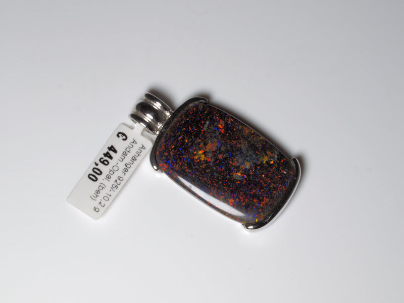 Opalschmuck Anhaenger Silber Opal Australien