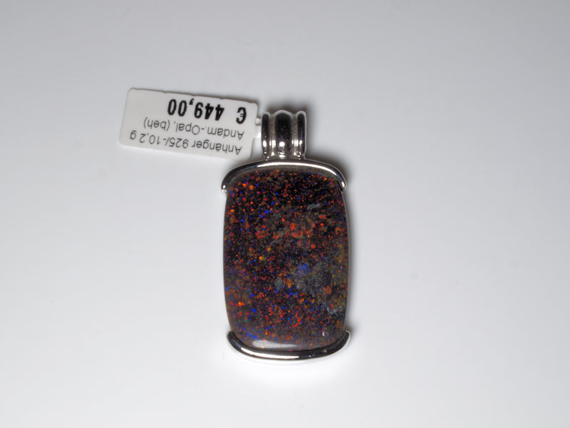 Opalschmuck Anhaenger Silber Opal Australien