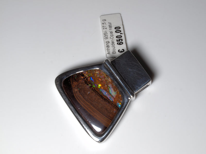 Opalschmuck Anhaenger Silber Opal Australien