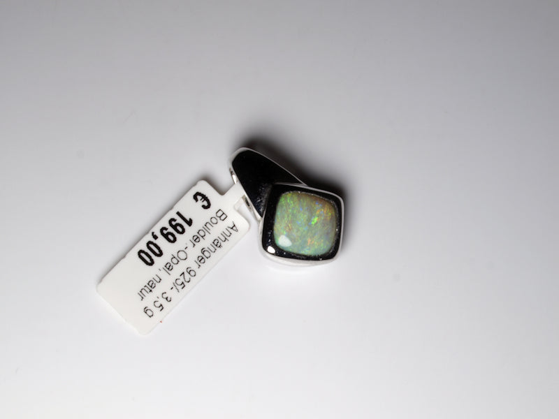 Opalschmuck Anhaenger Silber Opal Australien