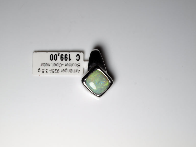 Opalschmuck Anhaenger Silber Opal Australien