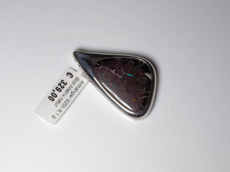 Opalschmuck Anhaenger Silber Opal Australien
