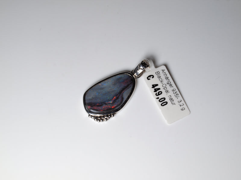 Opalschmuck Anhaenger Silber Opal Australien