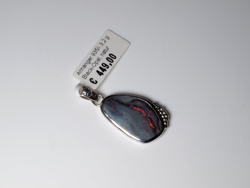 Opalschmuck Anhaenger Silber Opal Australien