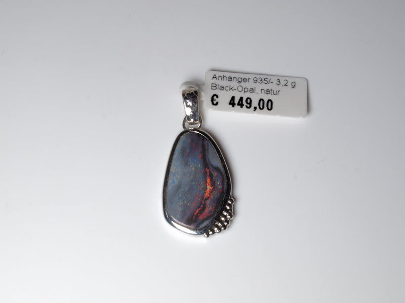 Opalschmuck Anhaenger Silber Opal Australien