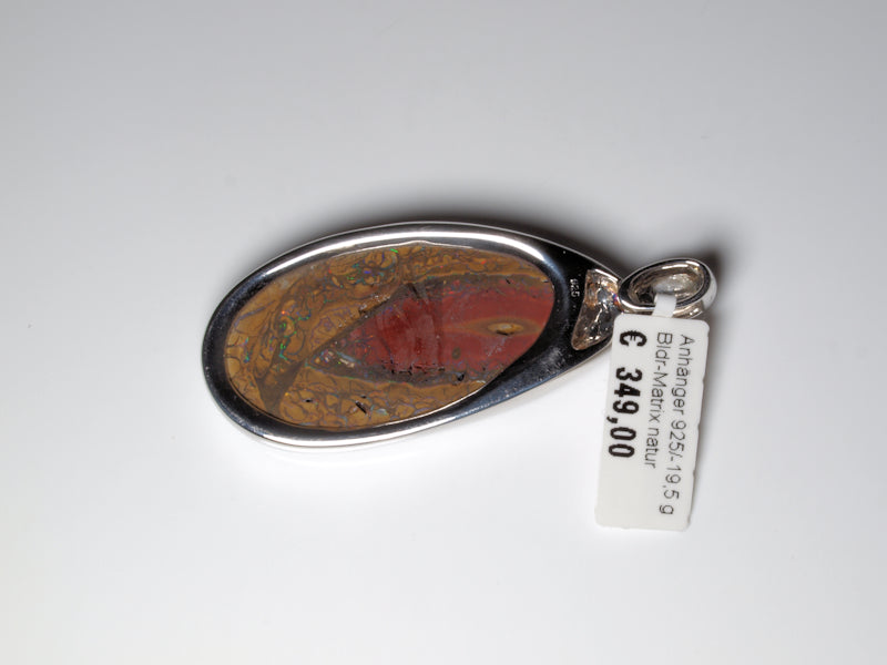 Opalschmuck Anhaenger Silber Opal Australien
