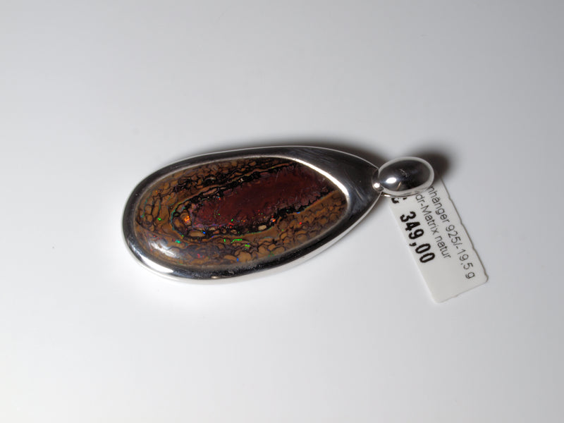 Opalschmuck Anhaenger Silber Opal Australien