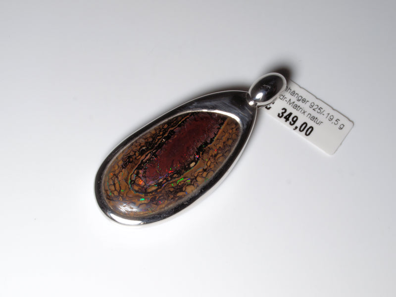 Opalschmuck Anhaenger Silber Opal Australien