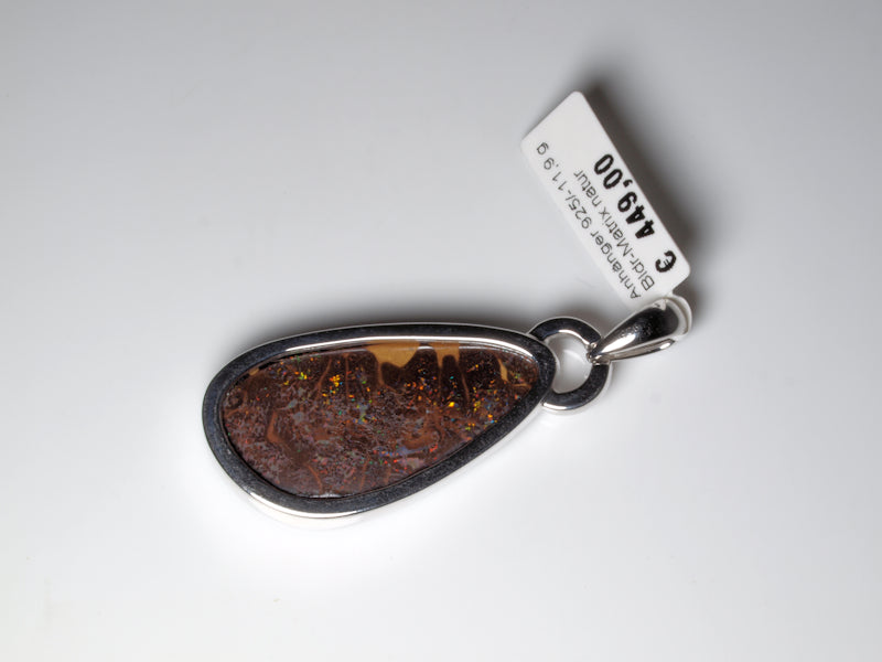 Opalschmuck Anhaenger Silber Opal Australien