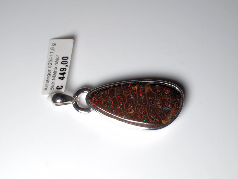 Opalschmuck Anhaenger Silber Opal Australien