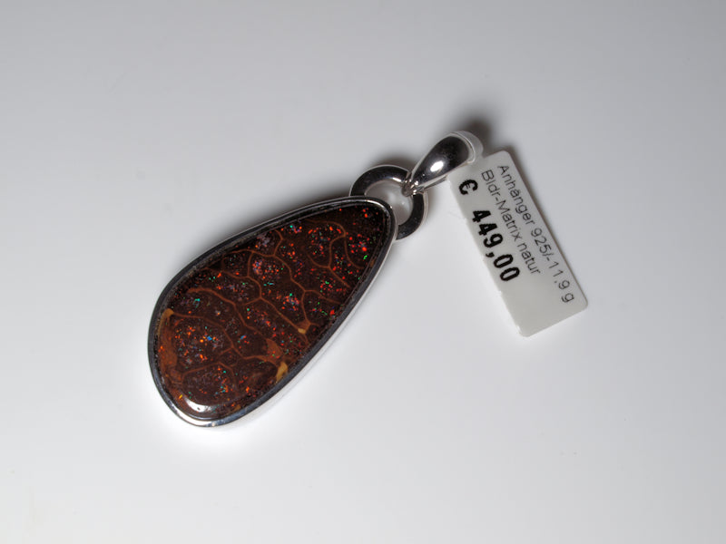 Opalschmuck Anhaenger Silber Opal Australien