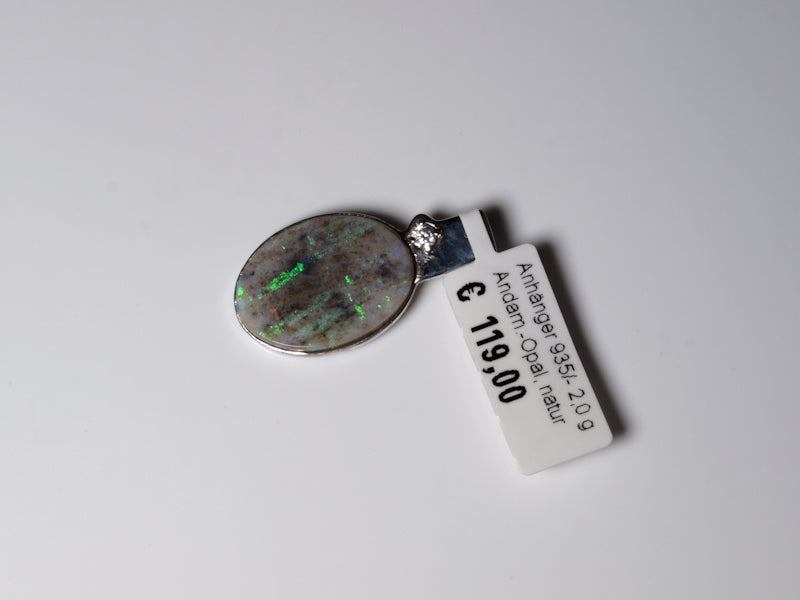Opalschmuck Anhaenger Silber Opal Australien