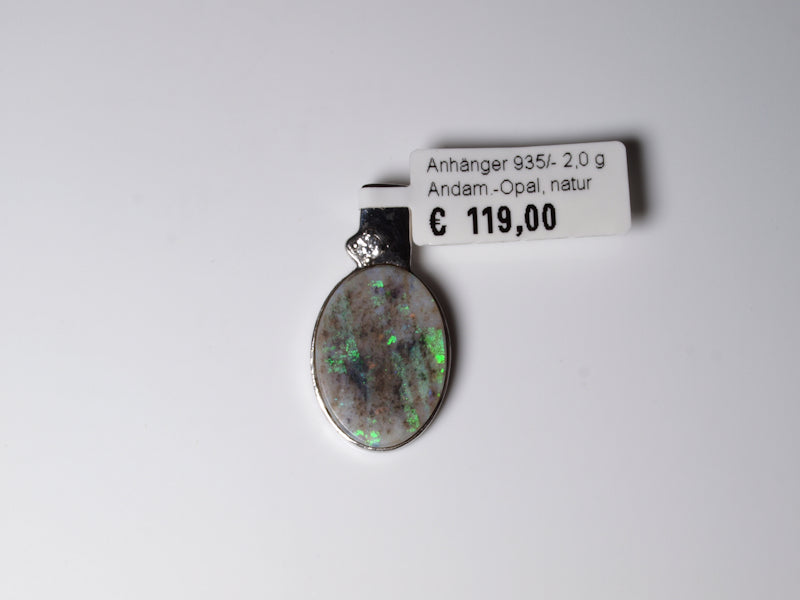 Opalschmuck Anhaenger Silber Opal Australien