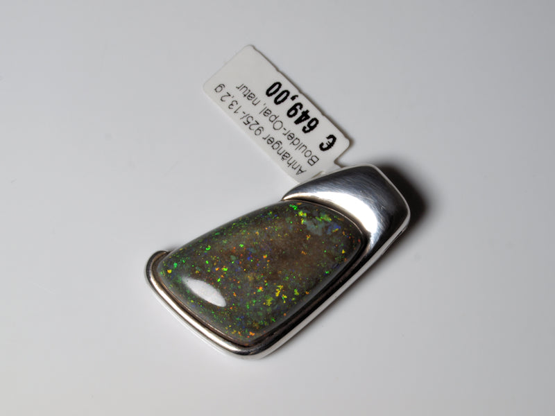 Opalschmuck Anhaenger Silber Opal Australien