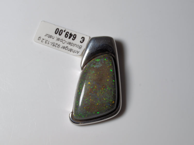 Opalschmuck Anhaenger Silber Opal Australien
