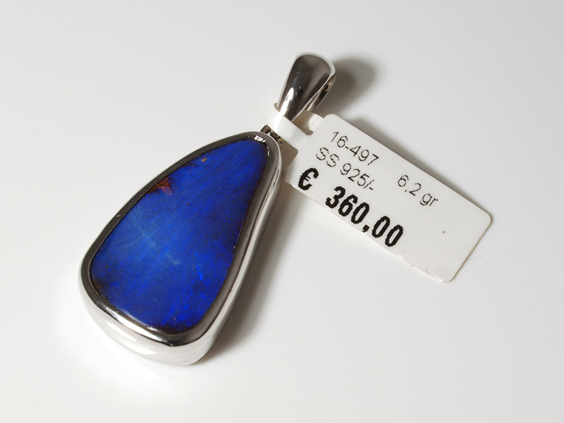 Opalanhänger aus Silber mit Boulder-Opal aus Australien