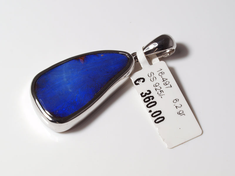 Opalanhänger aus Silber mit Boulder-Opal aus Australien