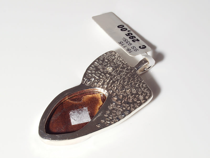 Opalschmuck - Silberschmuck, Anhänger mit Boulder-Opal