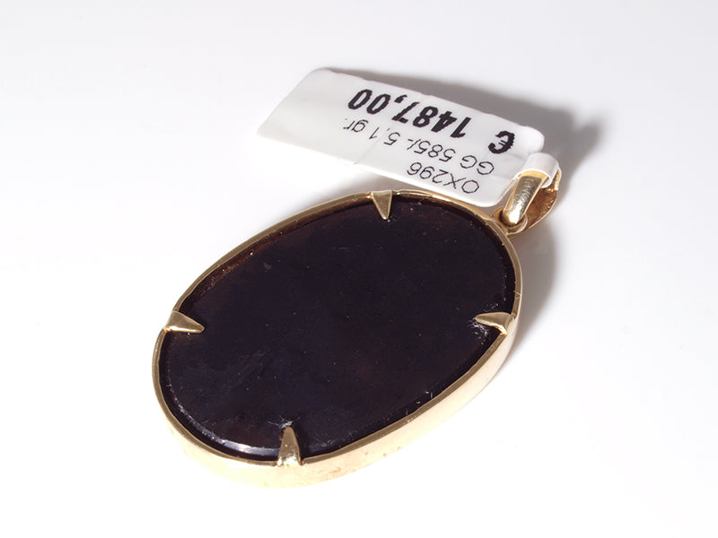 Opalschmuck - Goldschmuck, Anhänger aus Gold mit Opaldublette